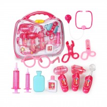 Role Play Game/ Doctor's Toys Medicine Cabinet Sets for Children Kids/ Pink