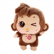 Funny Lovely Monkey Creative Doll Plush Toy Doll,brown A