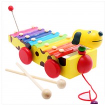 Wooden Educational Hand Knock Piano Toys With 8 Music Note