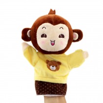 Lovely Kid's Glove Puppet Hand Dolls, Yellow Monkey