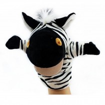 Cute Animal Glove Puppet Hand Dolls Plush Animal Toy ( Zebra )