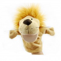Cute Animal Glove Puppet Hand Dolls Plush Animal Toy ( Lion Yellow )