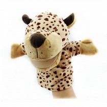 Cute Animal Glove Puppet Hand Dolls Plush Animal Toy ( Leopard )