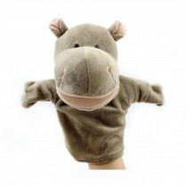 Cute Animal Glove Puppet Hand Dolls Plush Animal Toy ( Hippo )