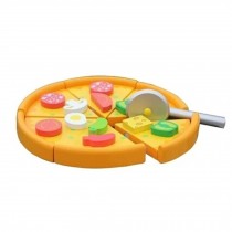 Funny Cutting Kids Wooden Pretend Play Pizza With knife