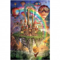 Rainbow Castle, Fashionable Wooden Puzzle For Adult 1000 Piece Jigsaw Puzzle