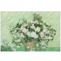 Fashionable Wooden Puzzle For Adult 1000 Piece Jigsaw Puzzle, White Rose