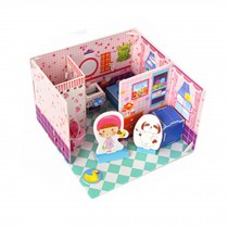 Intelligence Toys 3D Children Paper Jigsaw Puzzles Building Model Bedroom