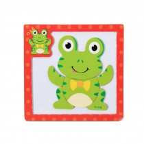 Wooden With Magnet Jigsaw Puzzle Children's Games Toys,Frog
