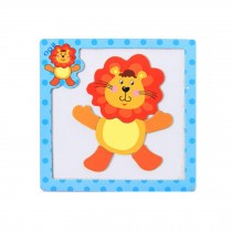 Wooden With Magnet Jigsaw Puzzle Children's Games Toys,Lion
