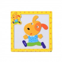 Wooden With Magnet Jigsaw Puzzle Children's Games Toys,Dog