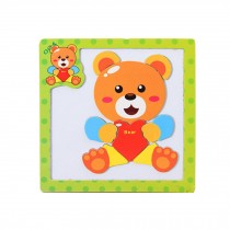 Wooden With Magnet Jigsaw Puzzle Children's Games Toys,Bear