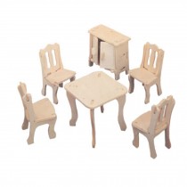 Wooden Table/Chair/Cabinet Model Vivid 3D Puzzle Jigsaw Toy