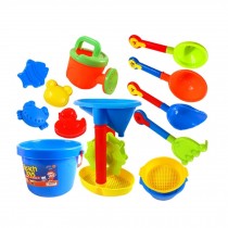 Summer Fun 13 Pieces Beach Sand Kid's Toy Beach Tool Playse (Colors May  Vary) A