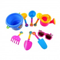 Summer Fun 9 Pieces Beach Sand Kid's Toy Beach Tool Playse (Colors May  Vary) A