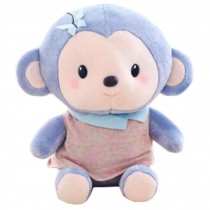 Plush Lovely Cartoon Monkey Pillow Toy Girlfriend Kid Birthday Doll Gift Blue