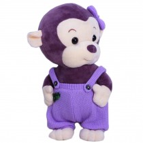 Plush Lovely Cartoon Monkey Pillow Toy Girlfriend Kid Birthday Doll Gift Purple