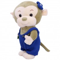 Plush Lovely Cartoon Monkey Pillow Toy Girlfriend Kid Birthday Doll Gift Green