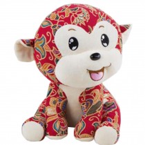 Plush Lovely Cartoon Monkey Pillow Toy Girlfriend Kid Birthday Doll Gift Red