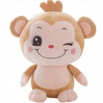 Plush Lovely Cartoon Monkey Doll Toy Girlfriend Birthday Pillow Gift Buff