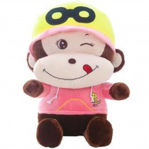 Plush Lovely Cartoon Monkey Doll Toy Girlfriend Birthday Pillow Gift Pink