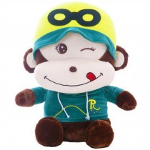 Plush Lovely Cartoon Monkey Doll Toy Girlfriend Birthday Pillow Gift Green