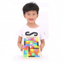 Wooden Multicolor Early Educational Flexible Funny Combined Block Toys