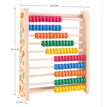 Wooden Early Educational Multicolor Figure Calculative Rack Toys For Baby