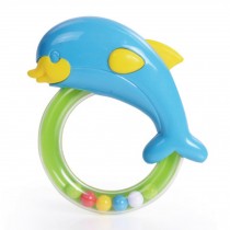Baby Early Childhood Toys Baby Hand Bell Safety Education Gift (Porpoise)