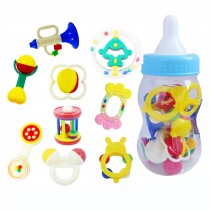 Baby  Toys and Rattles Toy Gift Sets/ 9 Piece Baby Rattle Toy Gift Set
