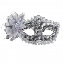 Beautiful Venetian Pretty Masquerade Mask Eye Mask Fancy Dress Accessory Silver