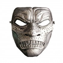Creepy Mask For Outdoor Games,Parties,Halloween.Sparta,silvery