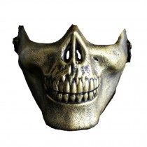 Creepy Mask For Outdoor Games,Parties,Halloween.half,golden