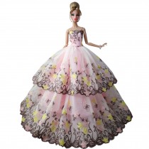 Lovely Beautiful Handmade Party Dress Tutu Dress for 11.8" Doll Pink