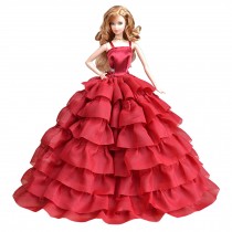 Royal Red Beautiful Handmade Party Dress Formal Dress for 11.8" Doll