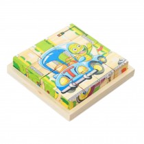 Educational Toy for Kids 3D Wooden Puzzle Jointed Board Cube Puzzle Building Block NO.05