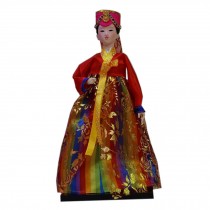 Korean Doll Oriental Doll Traditional Ancient Costume Furnishing Articles, H