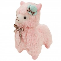 Llama Plush Toy Doll For Kids Lamb Ideas Stuffed Alpaca ( Pink With Hat )