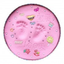 Best Gift For Baby Clay Keepsake Handprint & Footprint Ornament Kit Cute Pink