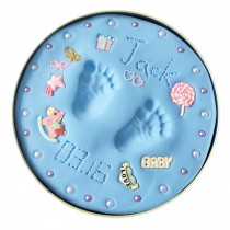 Best Gift For Baby Clay Keepsake Handprint & Footprint Ornament Kit Cute Blue