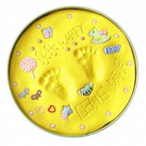 Best Gift For Baby Clay Keepsake Handprint & Footprint Ornament Kit Cute Yellow