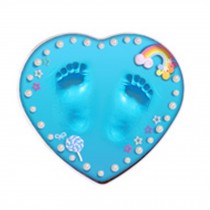 Best Gift For Baby Clay Keepsake Handprint & Footprint Ornament Kit Love Blue