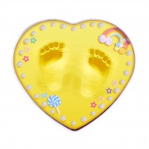 Best Gift For Baby Clay Keepsake Handprint & Footprint Ornament Kit Love Yellow