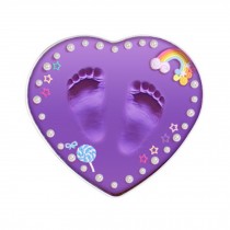 Best Gift For Baby Clay Keepsake Handprint & Footprint Ornament Kit Love Purple