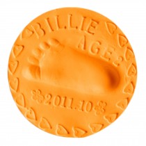 A Pack Of 40g Best Gift For Baby Clay Keepsake Handprint & Footprint ( Orange )