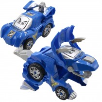 Puzzle Deformation Dinosaur Vehicle Boy Deformation Racing Car Toy Blue