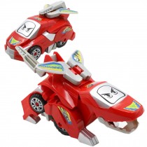 Puzzle Deformation Dinosaur Vehicle Boy Deformation Racing Car Toy Red