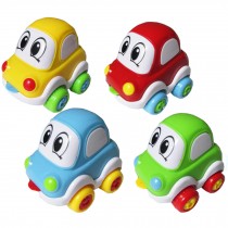Puzzle Resistance Tumble Lovely Funny Vehicle Baby Car Toy Set Of 4