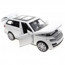 Kids Best Gift Simulation Model Acousto-Optic 1/32 Alloyed Car Model White