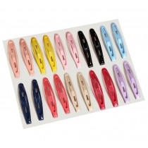 20 pieces Colorful No Slip Hair Clips Barrettes Hairpins for Girls Kids Women (F)